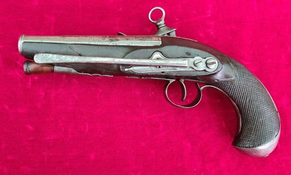 A rare 19th century Spanish MIQUELET pistol dated 1821. Ref 3195